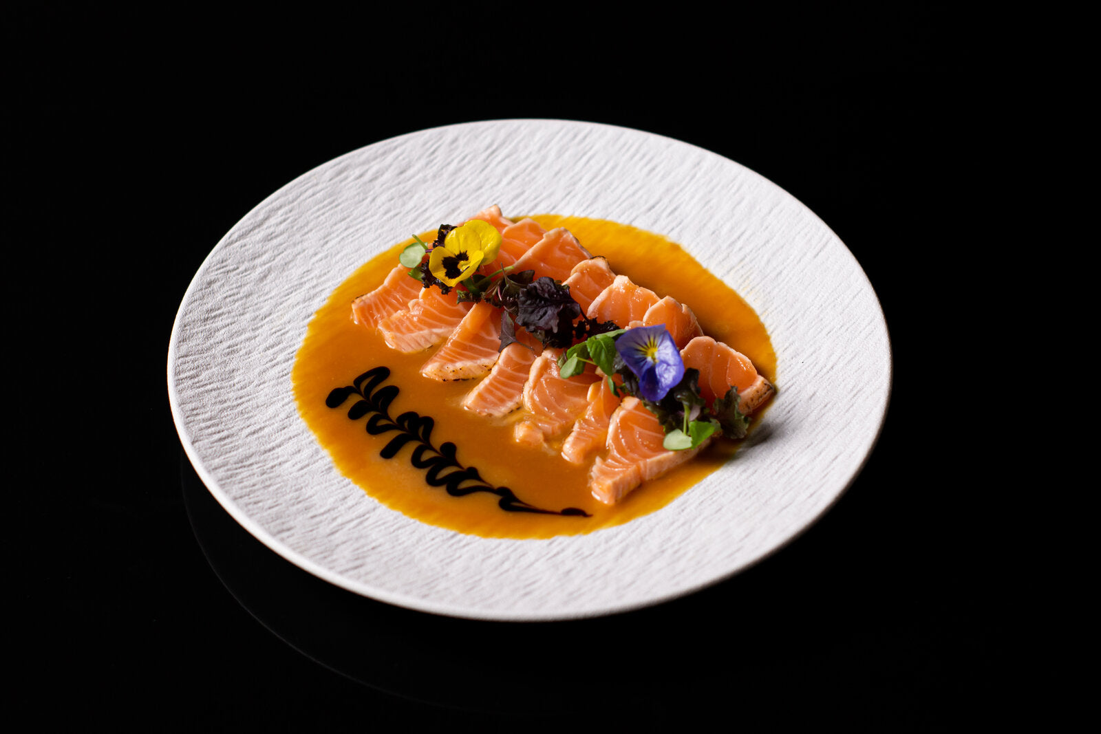 Salmon Tataki, Dijon & Balsamic