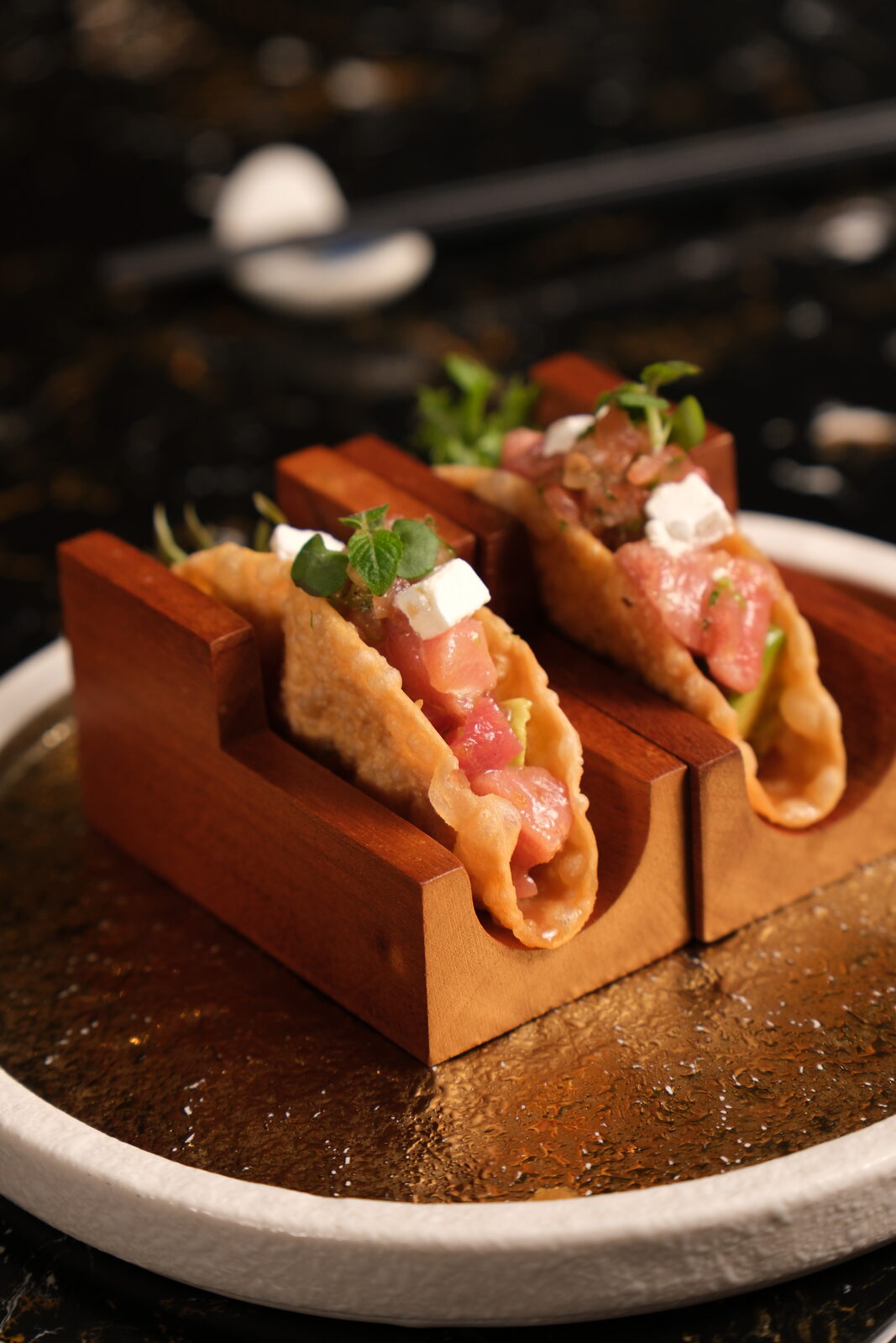 Tuna Sashimi Taco